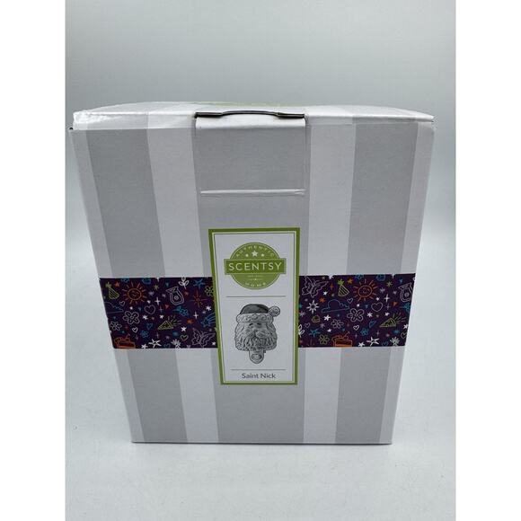 Scentsy Santa Mini Wax Warmer Wall Plug In Warmer Christmas New In BOX - Picture 2 of 5